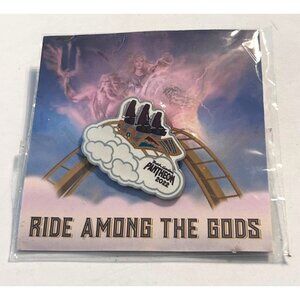 Busch Gardens Pantheon 2022 Ride Among The Gods Enamel Pin Roller Coaster Souven